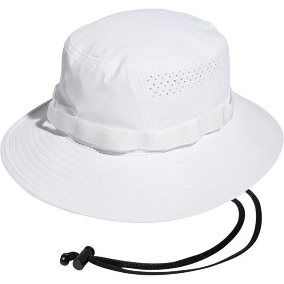 🆕Adidas Men White/Onix Grey/4.0 100% Polyester Victory Athletic Bucket Hat - Picture 6 of 8